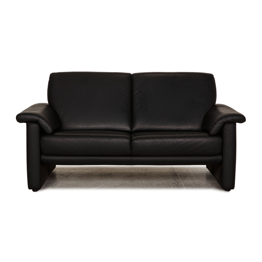 Willi Schillig Lucca Leder Zweisitzer Schwarz Sofa Couch