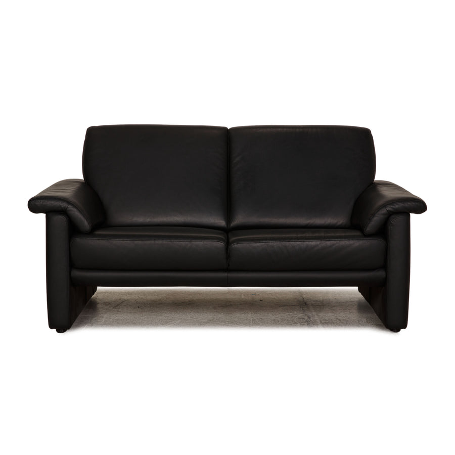 Willi Schillig Lucca Leder Zweisitzer Schwarz Sofa Couch