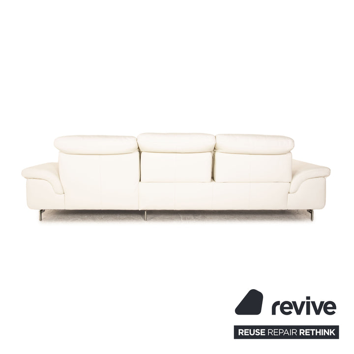 Willi Schillig Select Star Plus Leder Ecksofa Creme Recamiere Rechts manuelle Funktion