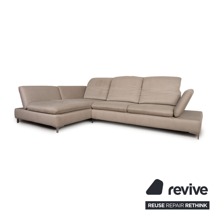 Willi Schillig Select Venus Plus Stoff Ecksofa Grau Sofa Couch Funktion