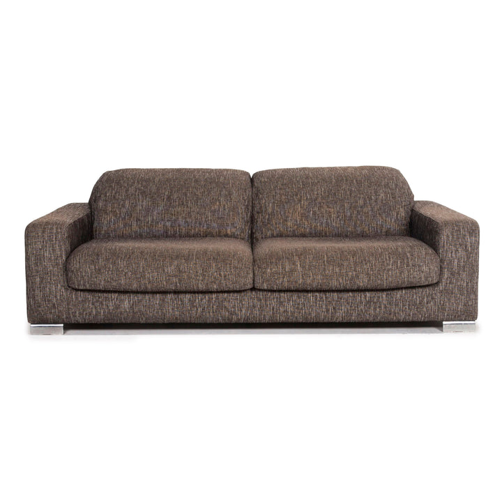 Willi Schillig Stoff Sofa Braun Dreisitzer Funktion Couch #12604