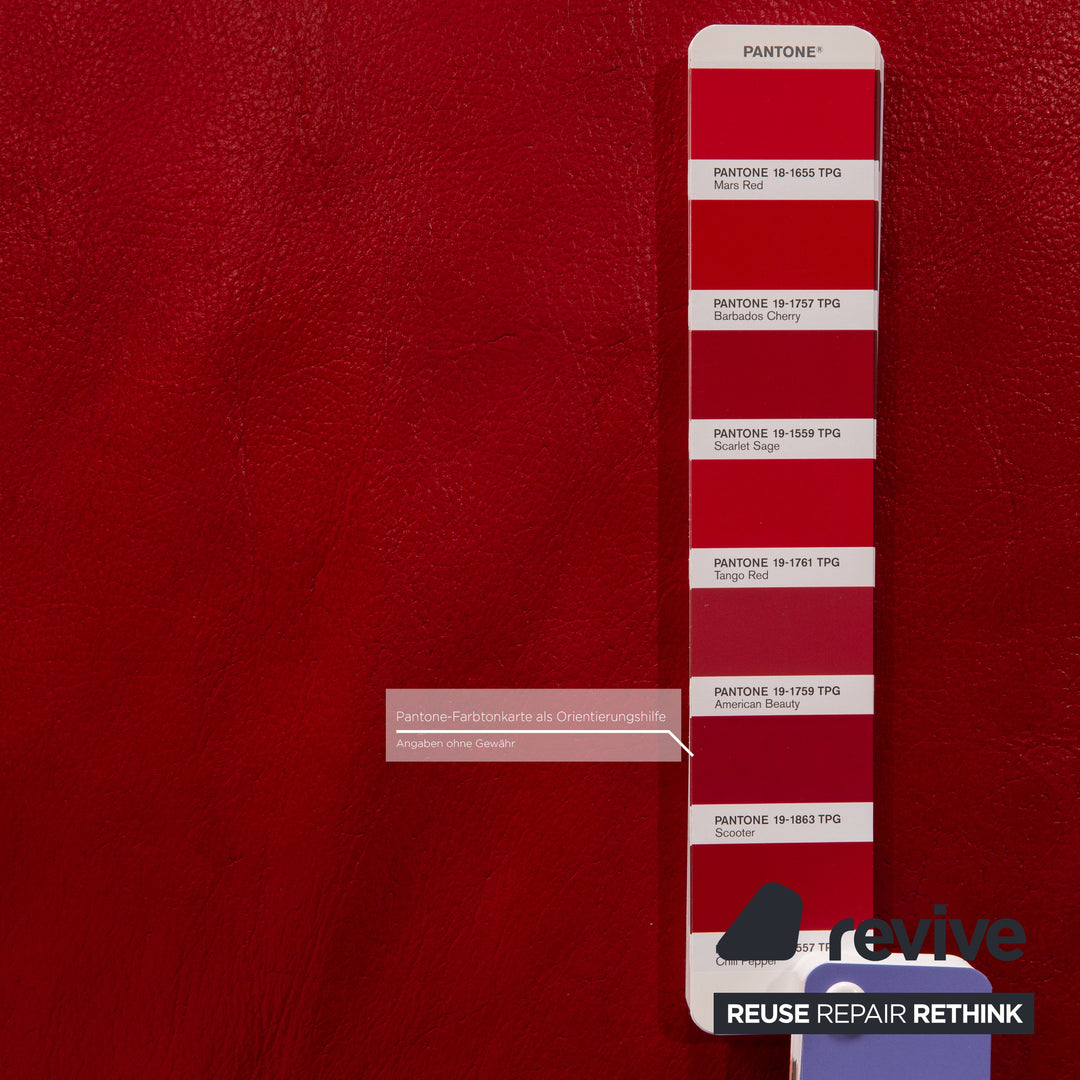 Willi Schillig Taboo Leder Ecksofa Rot Sofa Couch Funktion