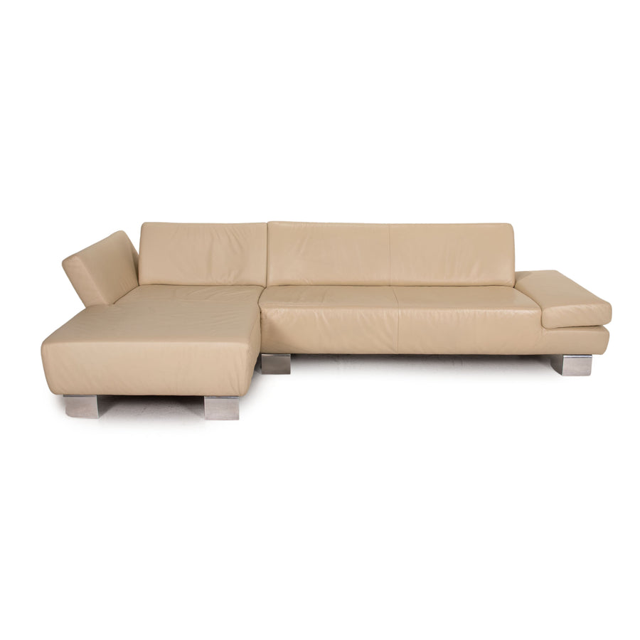 Willi Schillig Taboo Leder Sofa Creme Ecksofa Couch