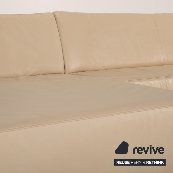 Willi Schillig Taboo Leder Sofa Creme Ecksofa Couch