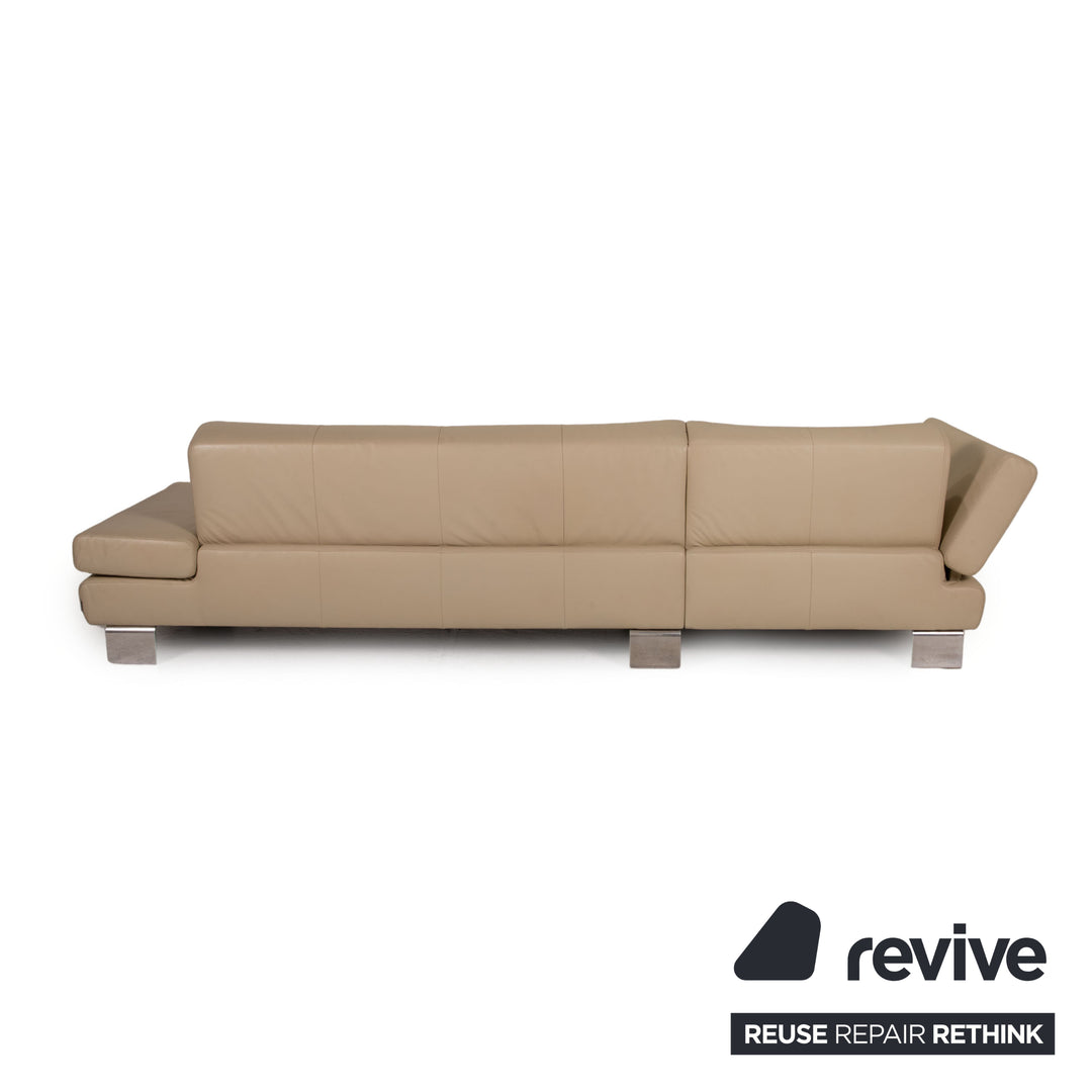 Willi Schillig Taboo Leder Sofa Creme Ecksofa Couch
