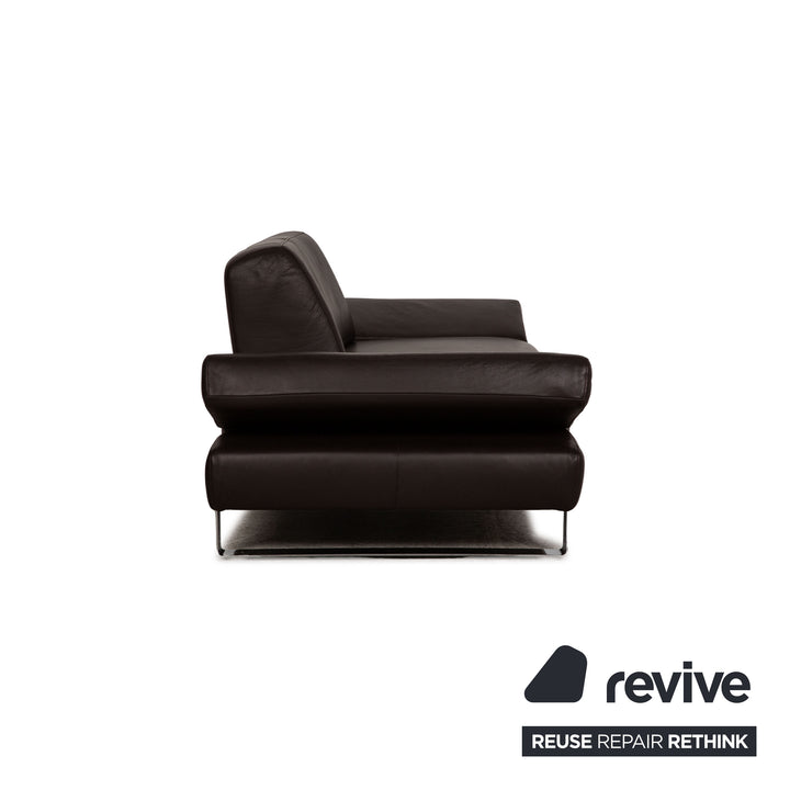 Willi Schillig Taboo Leder Zweisitzer Braun Sofa Couch Funktion
