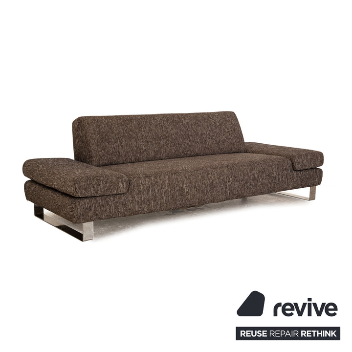 Willi Schillig Taboo Stoff Dreisitzer Grau Sofa Couch manuelle Funktion
