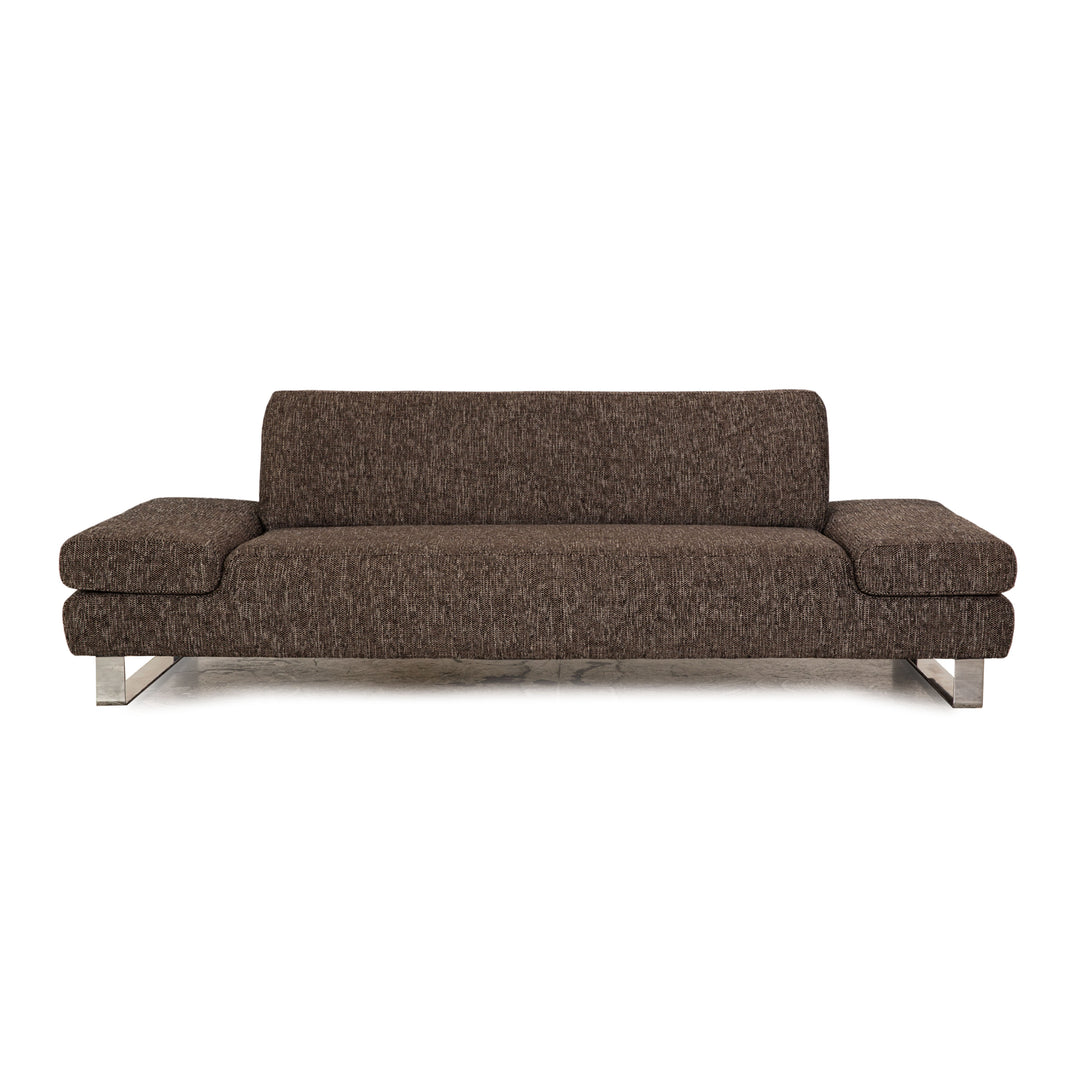 Willi Schillig Taboo Stoff Dreisitzer Grau Sofa Couch manuelle Funktion