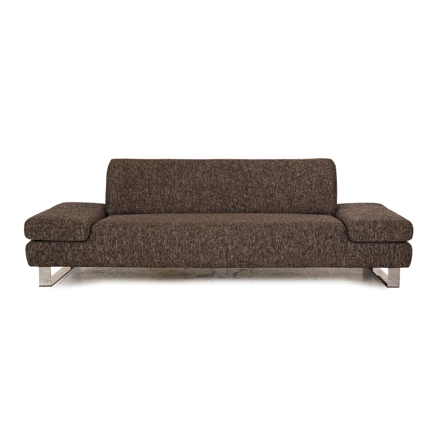 Willi Schillig Taboo Stoff Dreisitzer Grau Sofa Couch manuelle Funktion