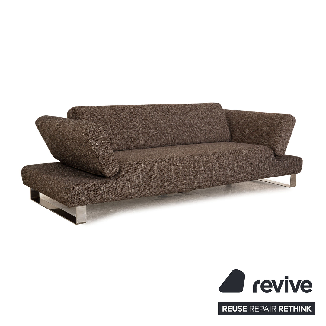 Willi Schillig Taboo Stoff Dreisitzer Grau Sofa Couch manuelle Funktion