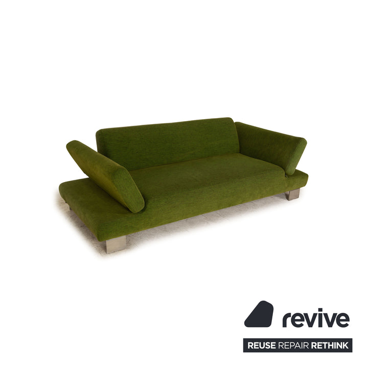 Willi Schillig Taboo Stoff Dreisitzer Grün Sofa Couch Funktion