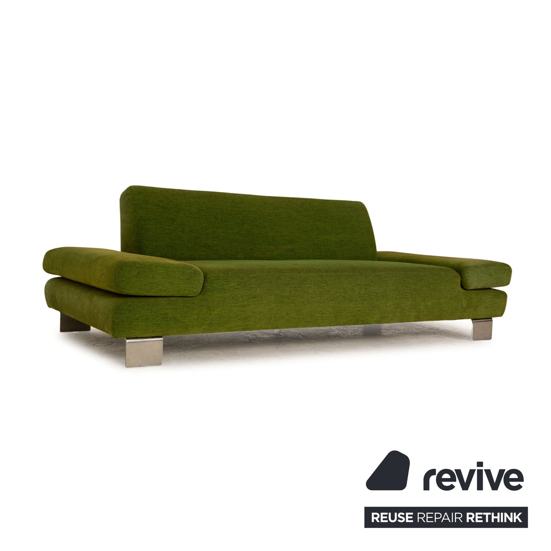 Willi Schillig Taboo Stoff Dreisitzer Grün Sofa Couch Funktion