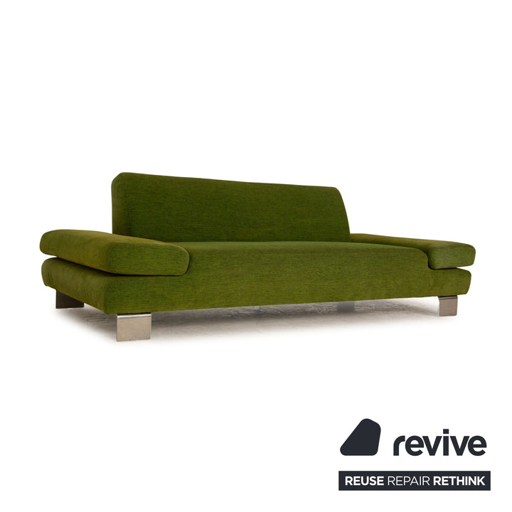 Willi Schillig Taboo Stoff Dreisitzer Grün Sofa Couch Funktion
