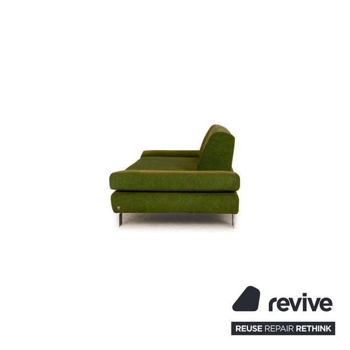 Willi Schillig Taboo Stoff Dreisitzer Grün Sofa Couch Funktion