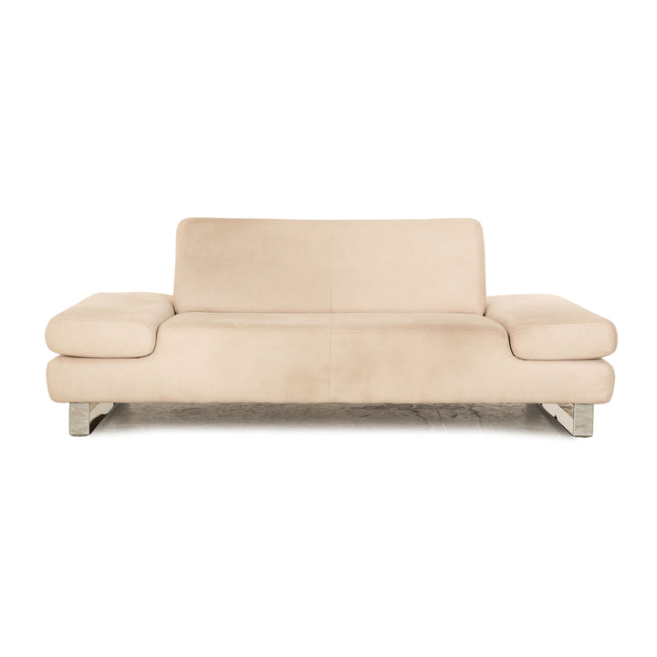 Willi Schillig Taboo Stoff Zweisitzer Beige Grau Sofa Couch manuelle Funktion