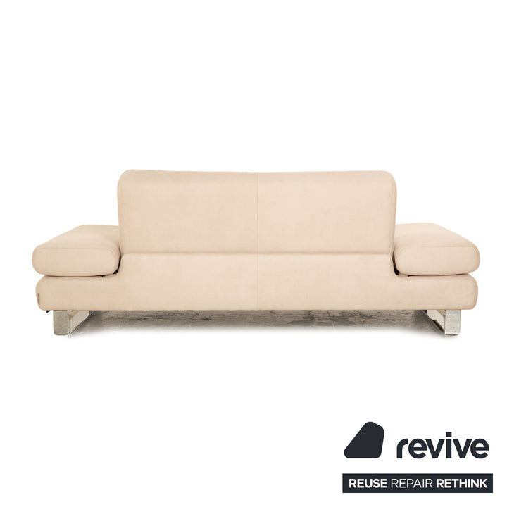 Willi Schillig Taboo Stoff Zweisitzer Beige Grau Sofa Couch manuelle Funktion
