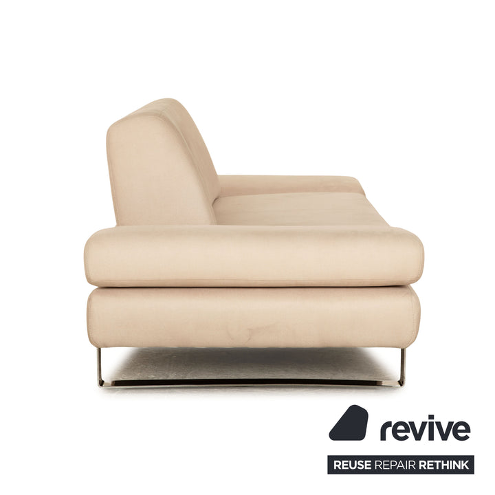 Willi Schillig Taboo Stoff Zweisitzer Beige Grau Sofa Couch manuelle Funktion