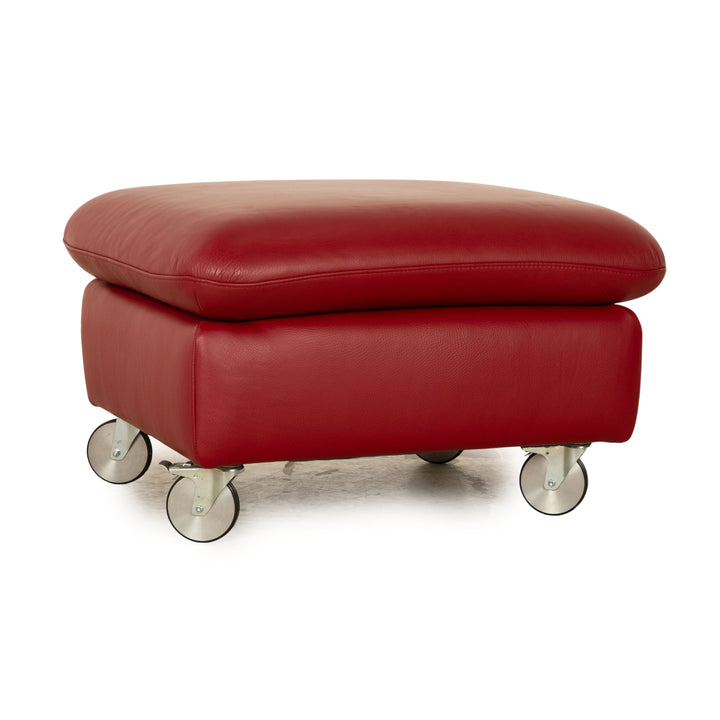 Willi Schillig Taoo Leder Hocker Rot