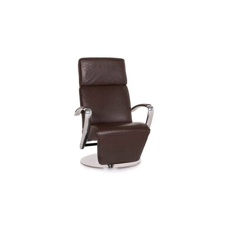 Willi Schillig Timeout leather armchair brown relax armchair relax function #12227