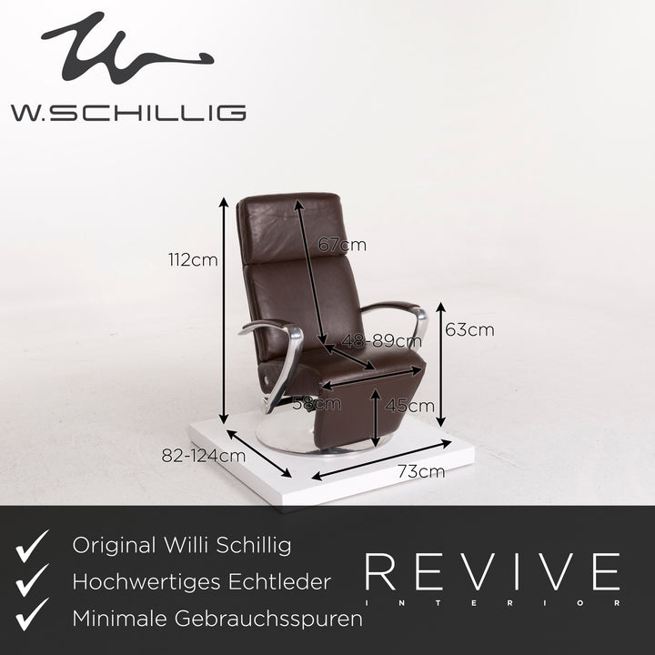 Willi Schillig Timeout Leder Sessel Braun Relaxsessel Relaxfunktion #12227