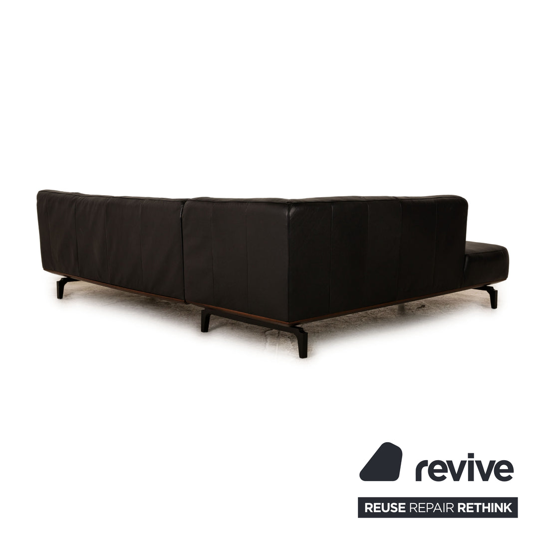 Willi Schillig Toscaa Leder Ecksofa Schwarz Sofa Couch Recamiere links
