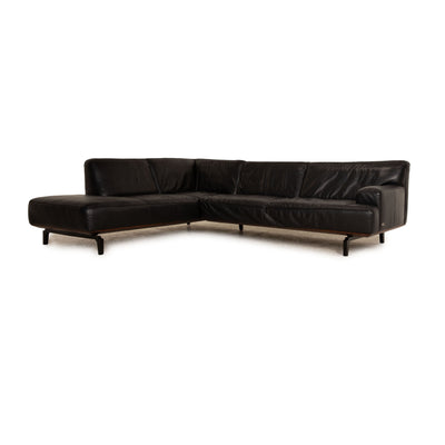 Willi Schillig Toscaa Leder Ecksofa Schwarz Sofa Couch Recamiere links