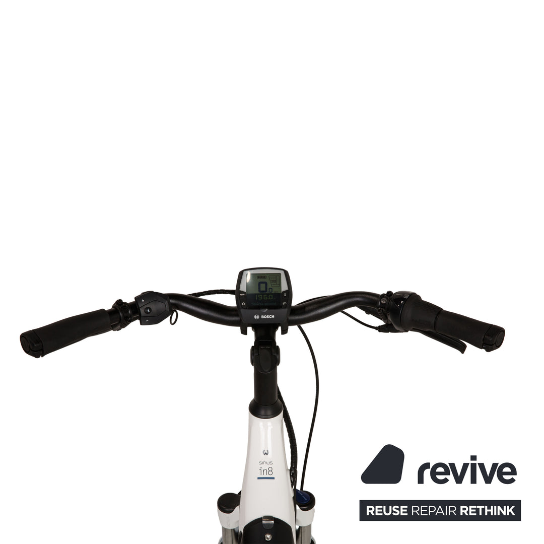 winora citybike Winora E-City Bike SINUS IN8 2021 Weiß Aluminium - 2. Hand