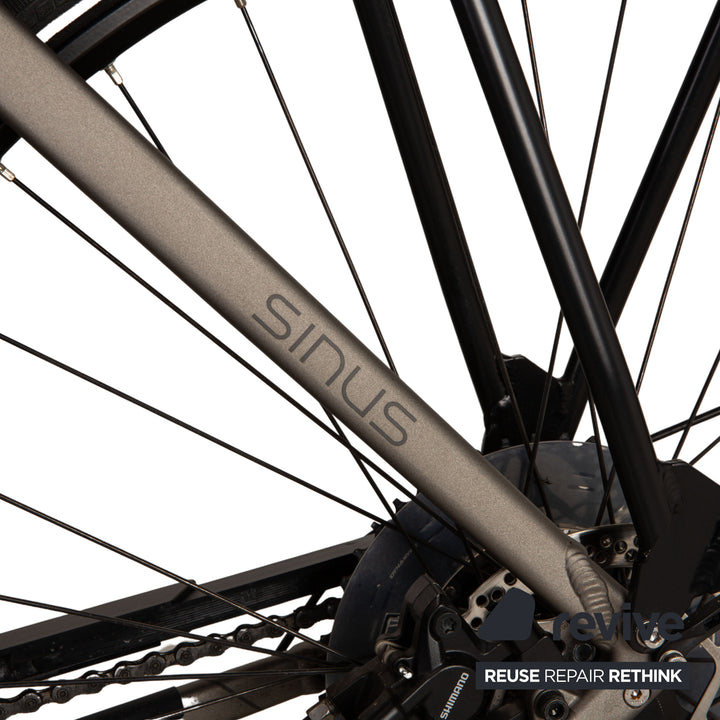 Winora SINUS IX11 2019 Aluminium E-Trekking-Bike Grau Sandstein RH 56 Fahrrad