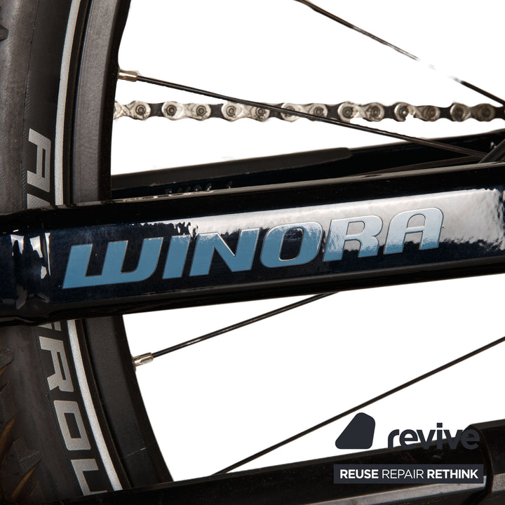 Winora Yakun 10 Aluminium E-Trekking Bike Schwarz RH 45 Fahrrad