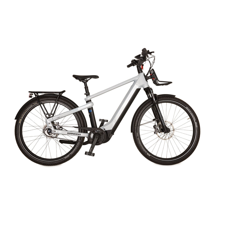 Winora Yakun R5 Pro Aluminum E-Trekking Bike White RH 45 Bicycle