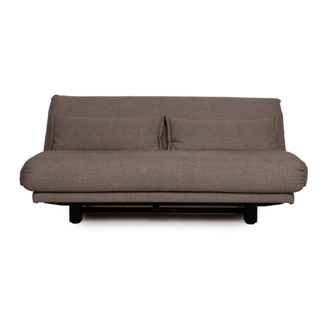 Wittmann Colli Stoff Sofa Grau Dreisitzer Funktion Schlaffunktion