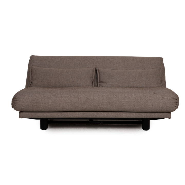 Wittmann Colli Stoff Sofa Grau Dreisitzer Funktion Schlaffunktion