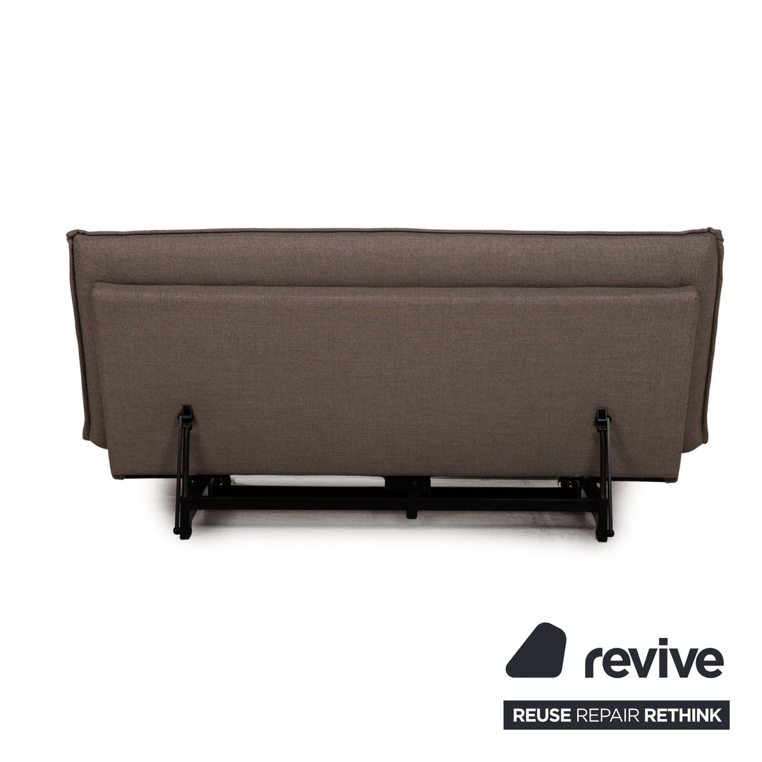 Wittmann Colli Stoff Sofa Grau Dreisitzer Funktion Schlaffunktion