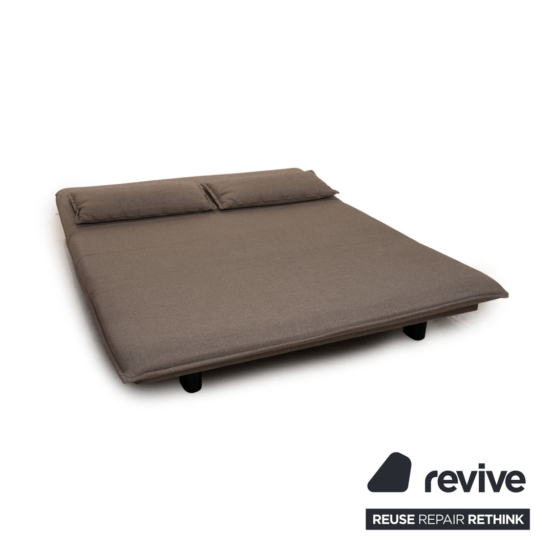 Wittmann Colli Stoff Sofa Grau Dreisitzer Funktion Schlaffunktion