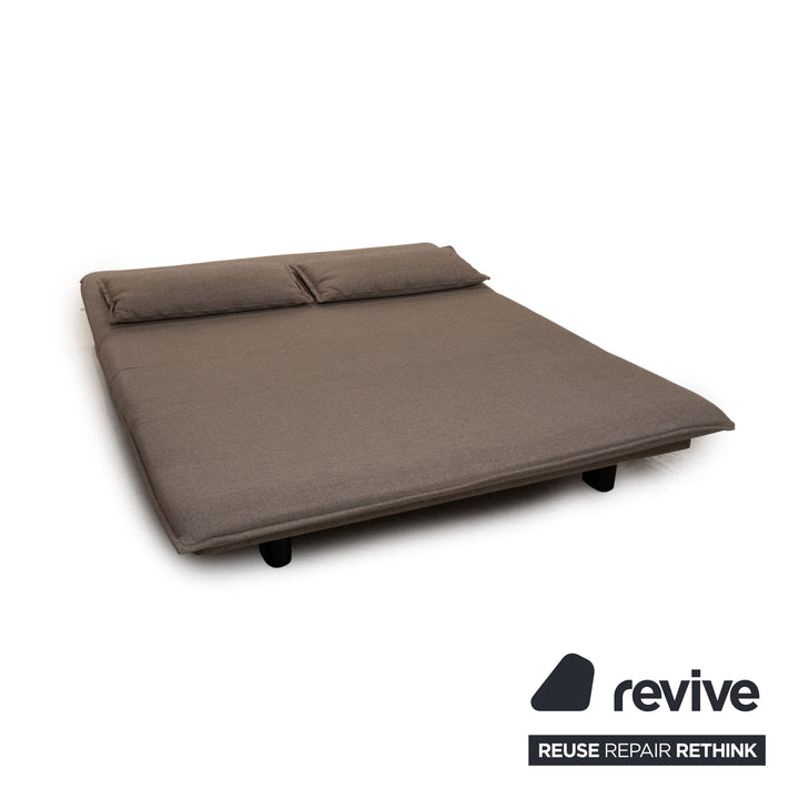 Wittmann Colli Stoff Sofa Grau Dreisitzer Funktion Schlaffunktion