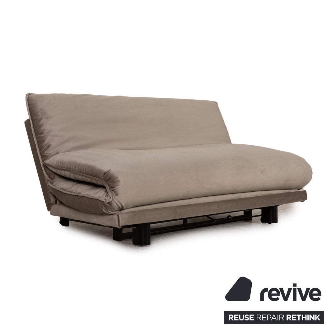 Wittmann Colli Stoff Zweisitzer Grau Sofa Couch Schlafsofa Funktion Neubezug