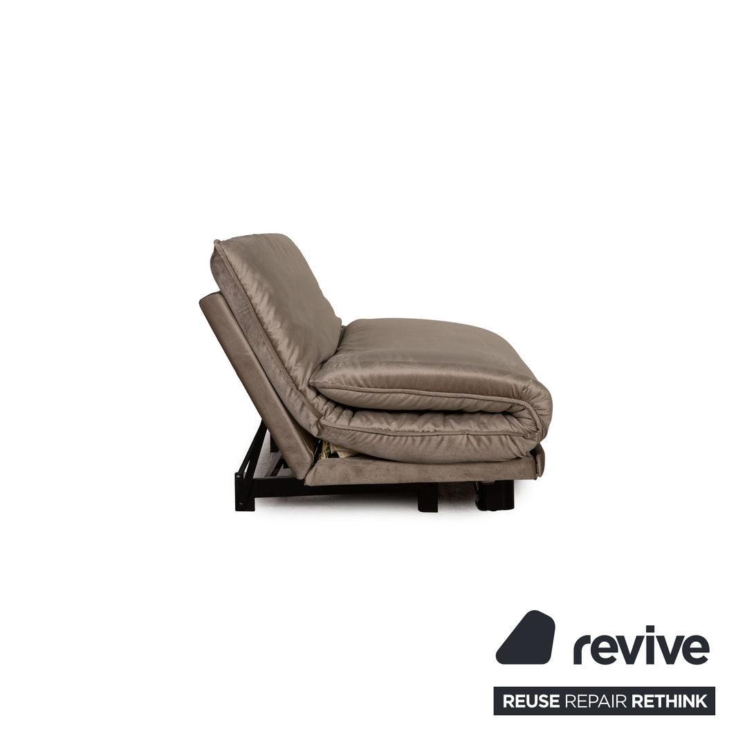 Wittmann Colli Stoff Zweisitzer Grau Sofa Couch Schlafsofa Funktion Neubezug