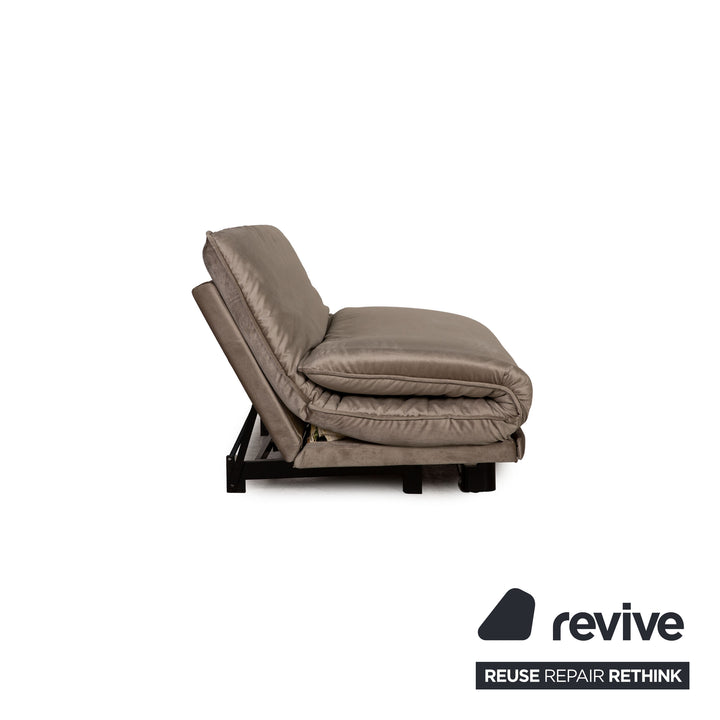 Wittmann Colli Stoff Zweisitzer Grau Sofa Couch Schlafsofa Funktion Neubezug