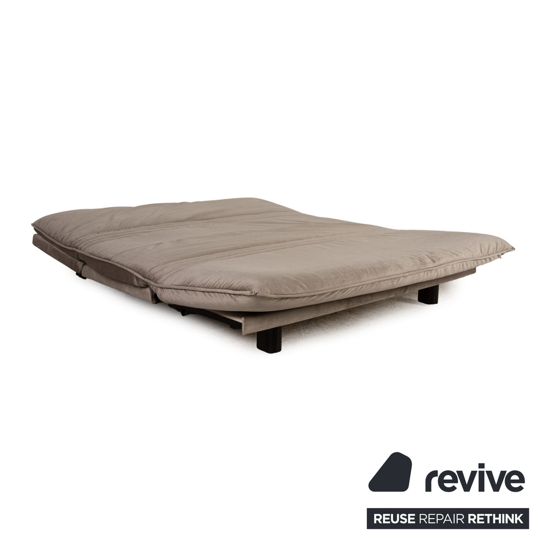 Wittmann Colli Stoff Zweisitzer Grau Sofa Couch Schlafsofa Funktion Neubezug