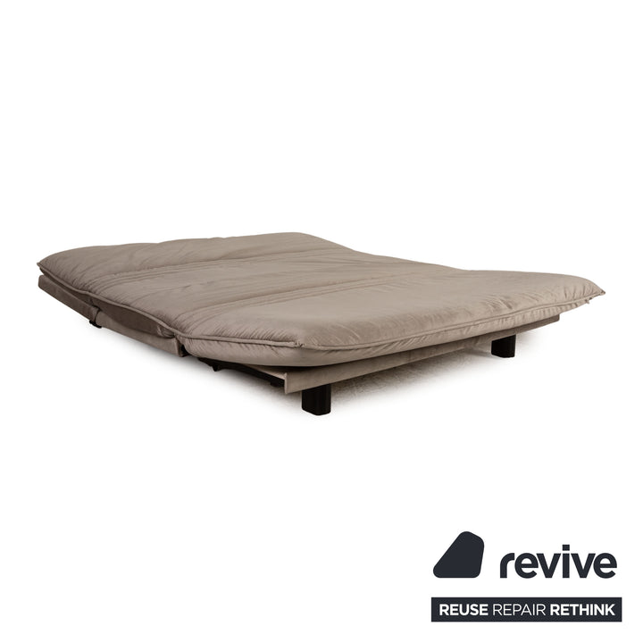 Wittmann Colli Stoff Zweisitzer Grau Sofa Couch Schlafsofa Funktion Neubezug