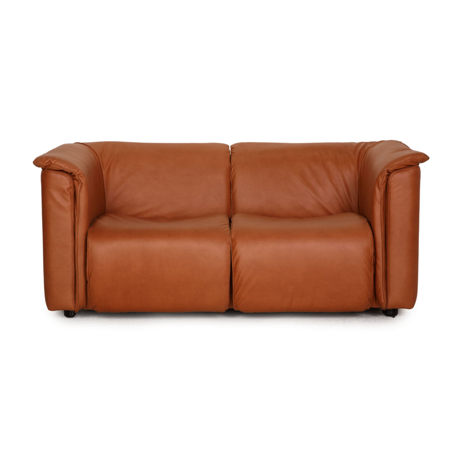 Wittmann high beret faux leather sofa brown two-seater couch sofa new cover textile leather