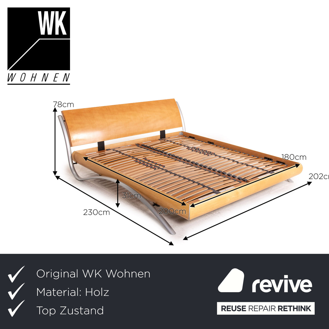 WK Wohnen 192 letto Holz Doppelbett 90x200 inkl. Lattenrost