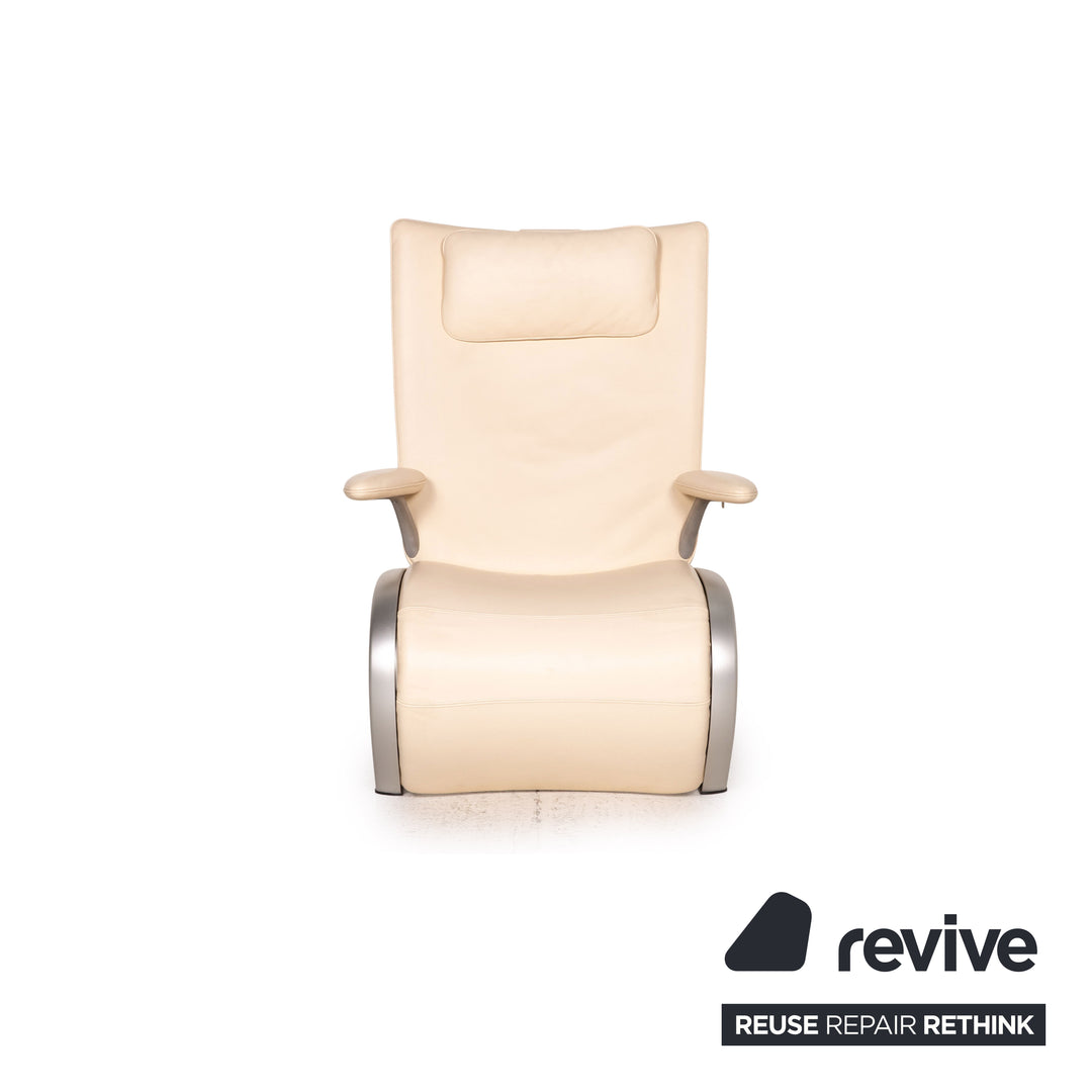WK Wohnen Flex 679 Leder Sessel Creme Funktion Relaxfunktion Relaxsessel