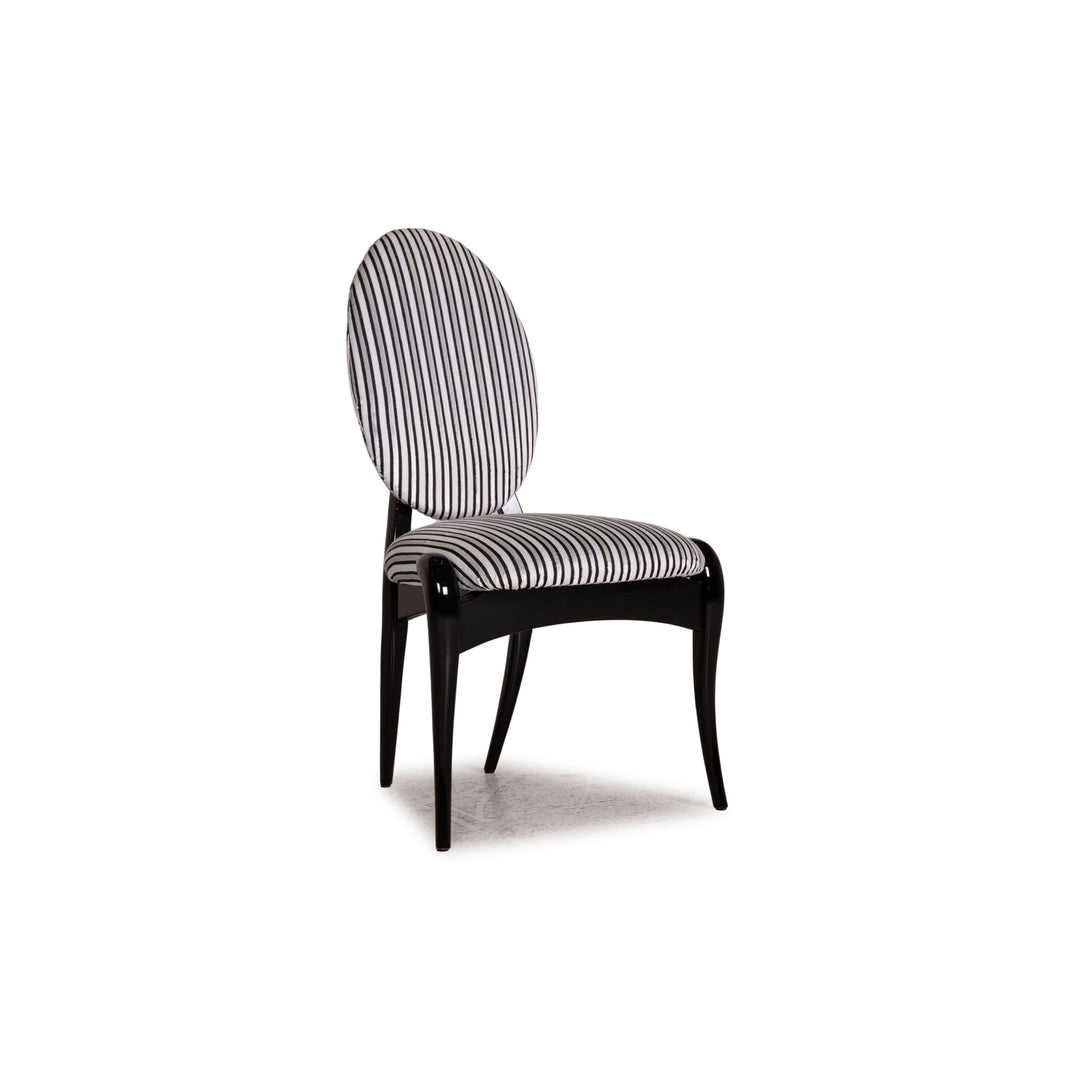 WK Wohnen wooden chair black and white