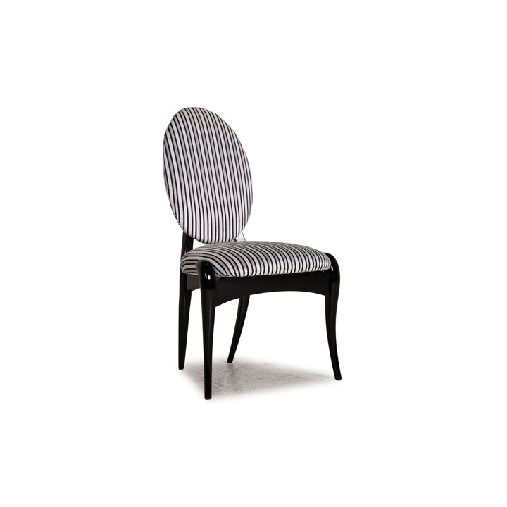 WK Wohnen wooden chair black and white