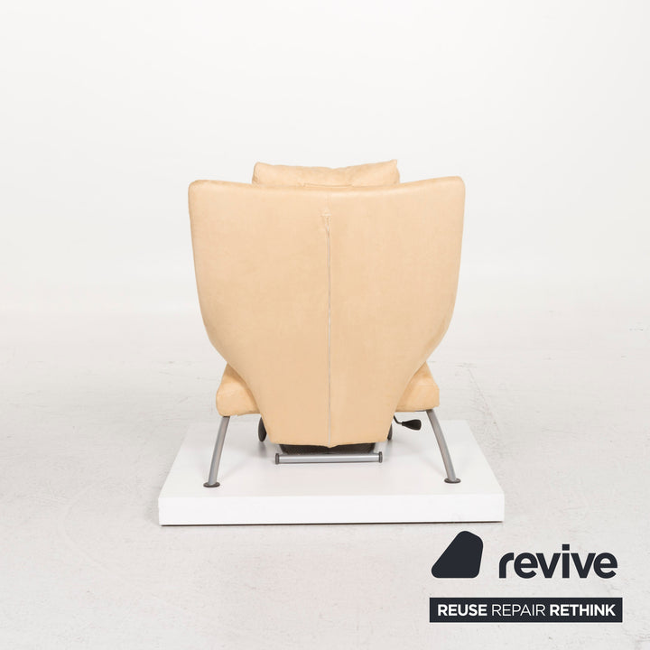 WK Wohnen Solo 699 leather armchair cream incl. reclining function #12333