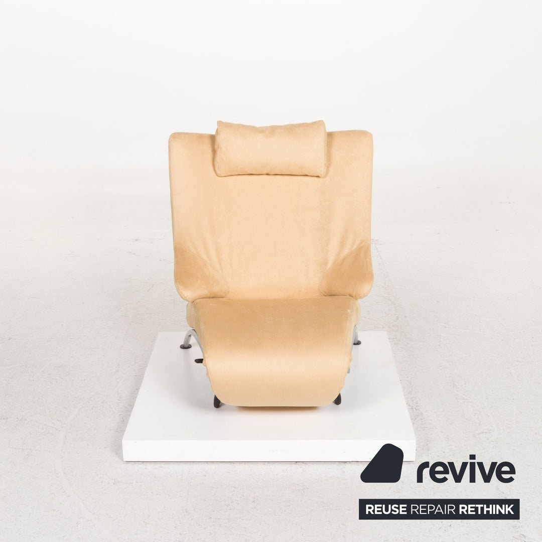 WK Wohnen Solo 699 leather armchair cream incl. reclining function #12333