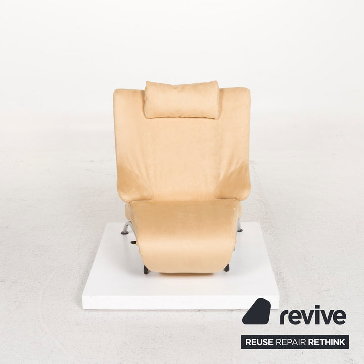 WK Wohnen Solo 699 leather armchair cream incl. reclining function #12333