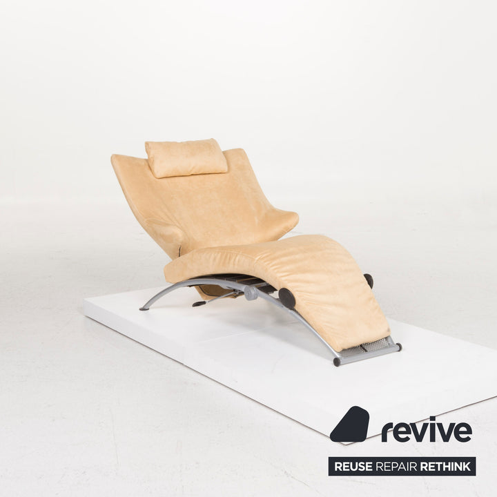 WK Wohnen Solo 699 leather armchair cream incl. reclining function #12333