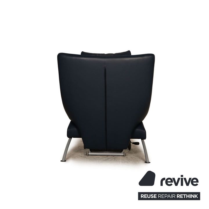 WK Wohnen Solo 699 Leather Armchair Blue Dark Blue Function